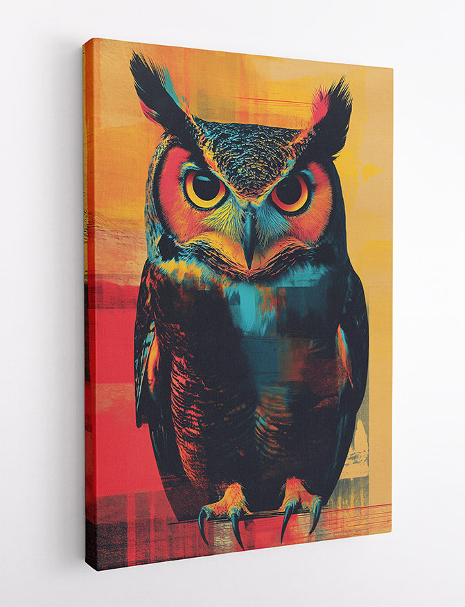 T593 Owl Canvas Art Prints, T-Shirts, Posters, and Mugs, Cushion Cover