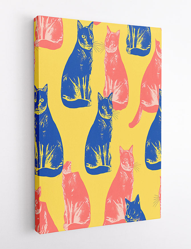 T684 Cat Canvas Art Prints, T-Shirts, Posters, and Mugs, Cushion Cover