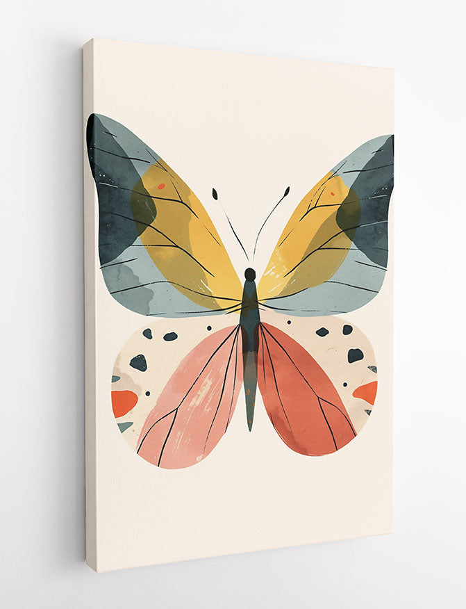 T849 Butterflies Canvas Art Prints, T-Shirts, Posters, and Mugs, Cushion Cover