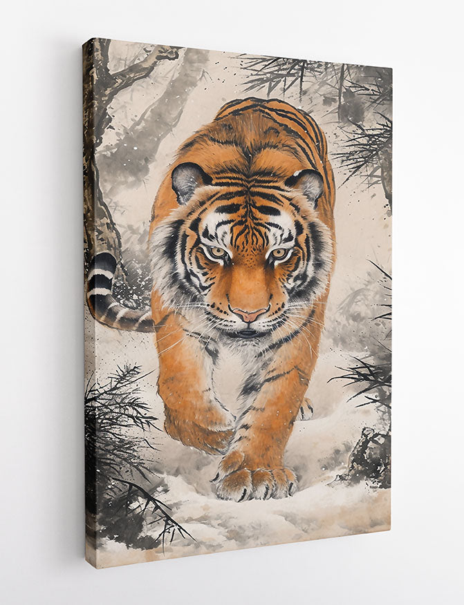 T775 Tiger Canvas Art Prints, T-Shirts, Posters, and Mugs, Cushion Cover