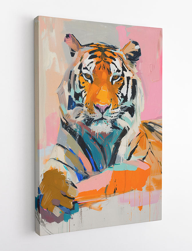 T850 Tiger Canvas Art Prints, T-Shirts, Posters, and Mugs, Cushion Cover