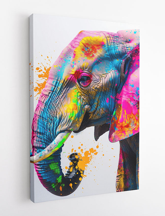 T866 Elephant Canvas Art Prints, T-Shirts, Posters, and Mugs, Cushion Cover