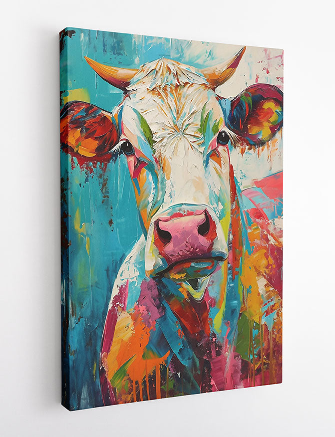 T867 Cow Canvas Art Prints, T-Shirts, Posters, and Mugs, Cushion Cover