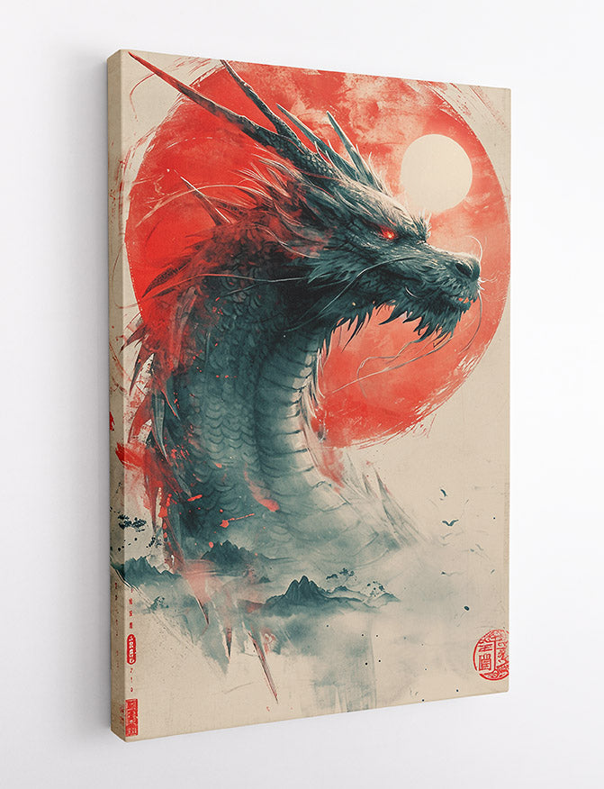 T652 Dragon Canvas Art Prints, T-Shirts, Posters, and Mugs, Cushion Cover