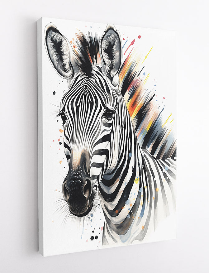 T507 Zebra Canvas Art Prints, T-Shirts, Posters, and Mugs, Cushion Cover Expressive Collection