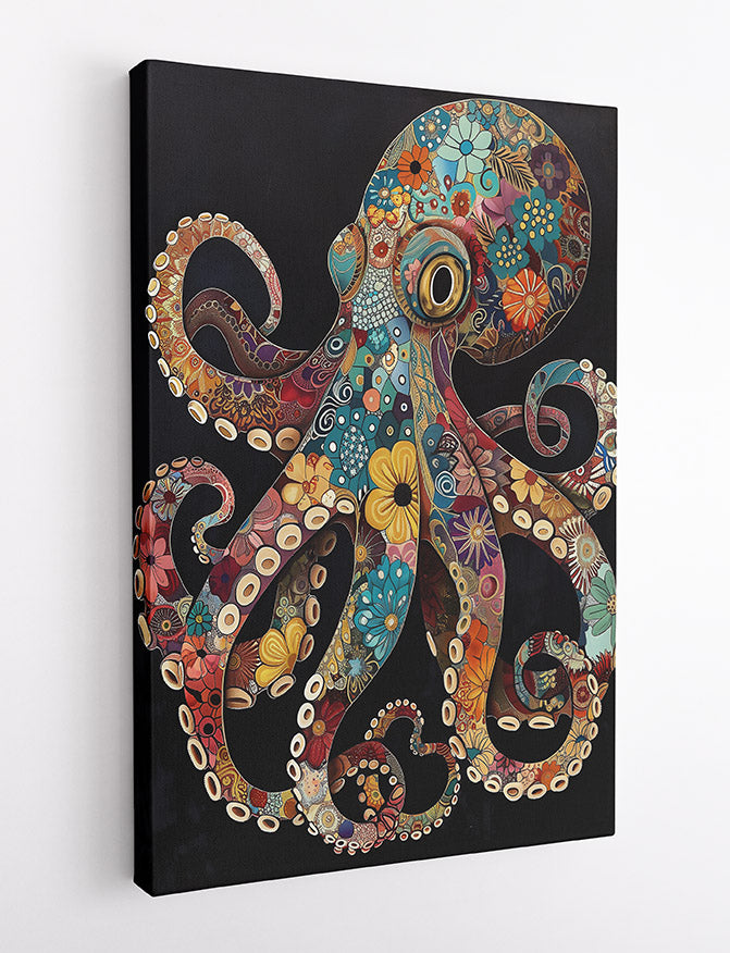 T676 Octopus Canvas Art Prints, T-Shirts, Posters, and Mugs, Cushion Cover