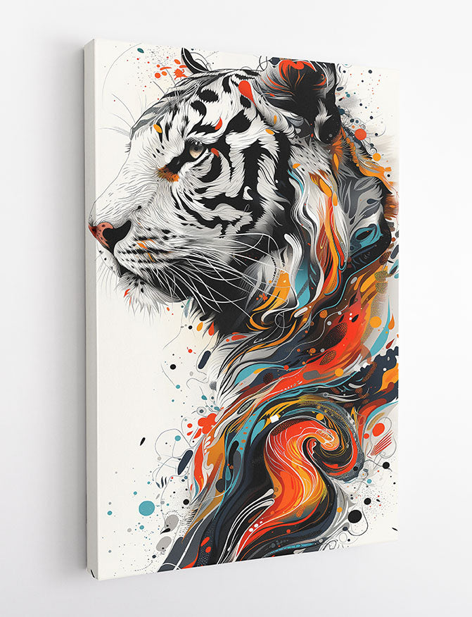 T812 Tiger Canvas Art Prints, T-Shirts, Posters, and Mugs, Cushion Cover