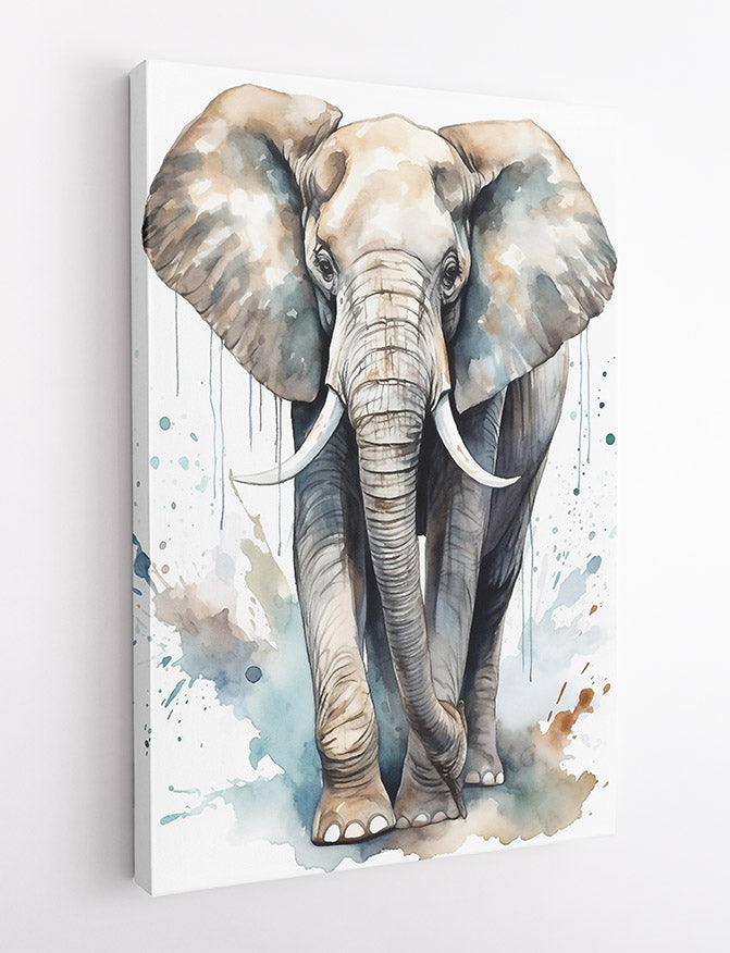 T543 Elephants Canvas Art Prints, T-Shirts, Posters, and Mugs, Cushion Cover Expressive Collection