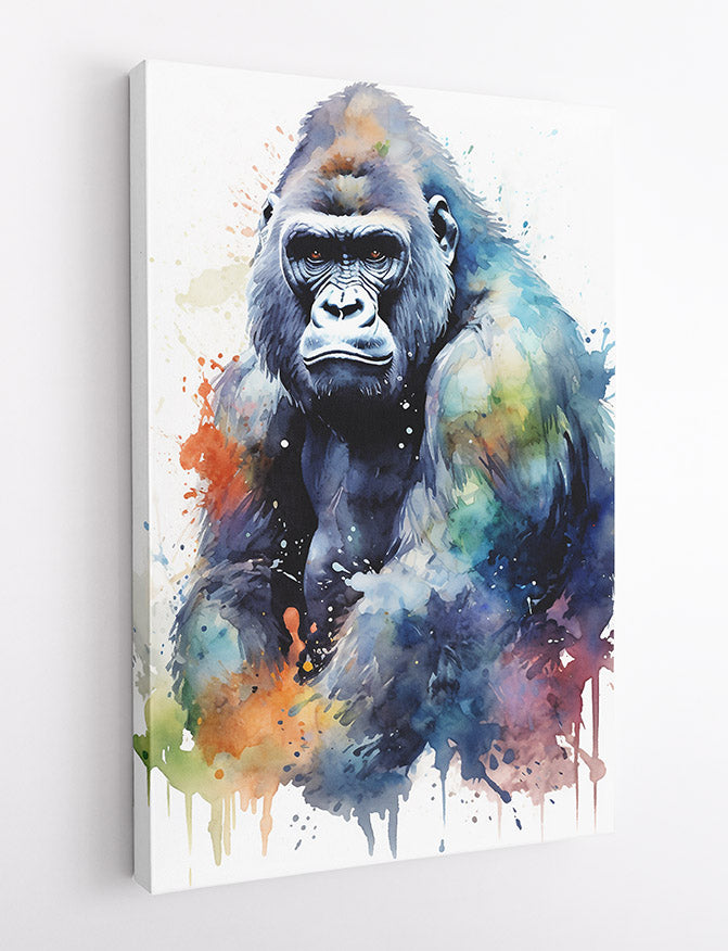 T618 Gorilla Canvas Art Prints, T-Shirts, Posters, and Mugs, Cushion Cover