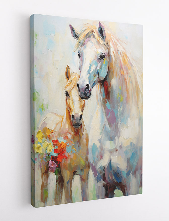 T527 Horses Canvas Art Prints, T-Shirts, Posters, and Mugs, Cushion Cover Expressive Collection