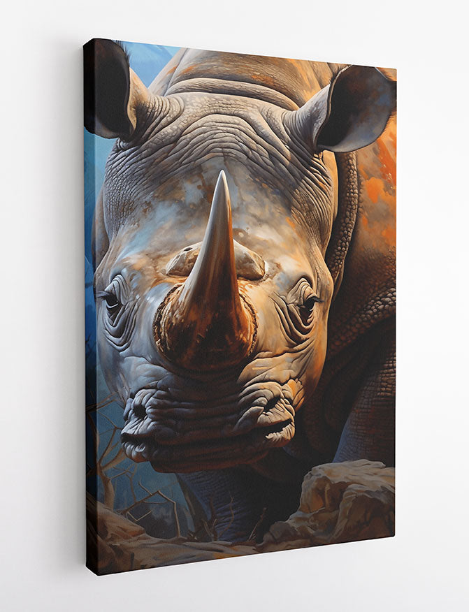 T754 Rhino Canvas Art Prints, T-Shirts, Posters, and Mugs, Cushion Cover