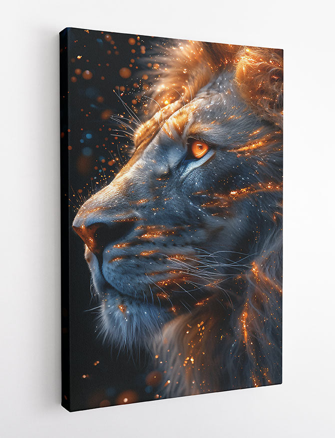 T844 Lion Canvas Art Prints, T-Shirts, Posters, and Mugs, Cushion Cover