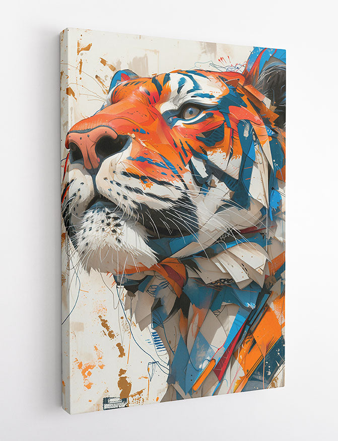 T859 Tiger Canvas Art Prints, T-Shirts, Posters, and Mugs, Cushion Cover