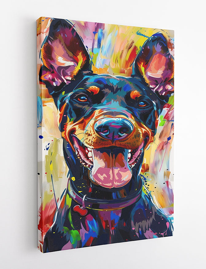 T949 Dog Canvas Art Prints, T-Shirts, Posters, and Mugs, Cushion Cover