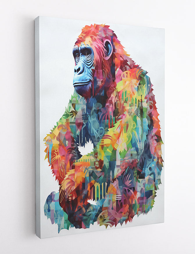 T725 Gorilla Canvas Art Prints, T-Shirts, Posters, and Mugs, Cushion Cover