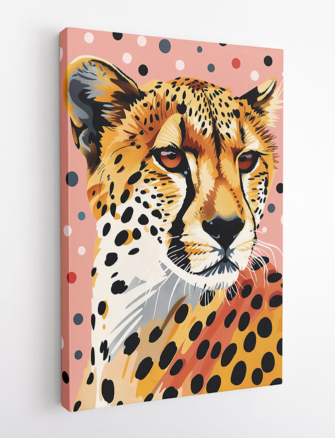 T861 Cheetah Canvas Art Prints, T-Shirts, Posters, and Mugs, Cushion Cover