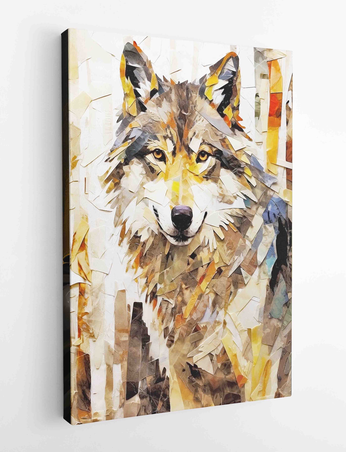 T407 Wolf Canvas Art Prints, T-Shirts, Posters, and Mugs, Cushion Cover Expressive Collection