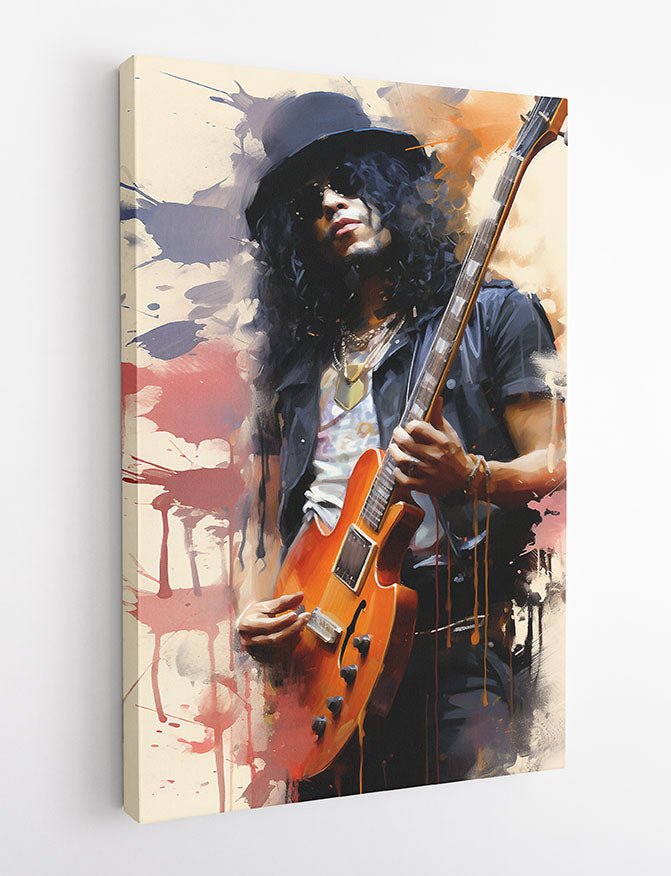 P327 Slash Poster, Slash of Guns N Roses Canvas Art Prints, T-Shirts, Posters, and Mugs, Cushion Cover