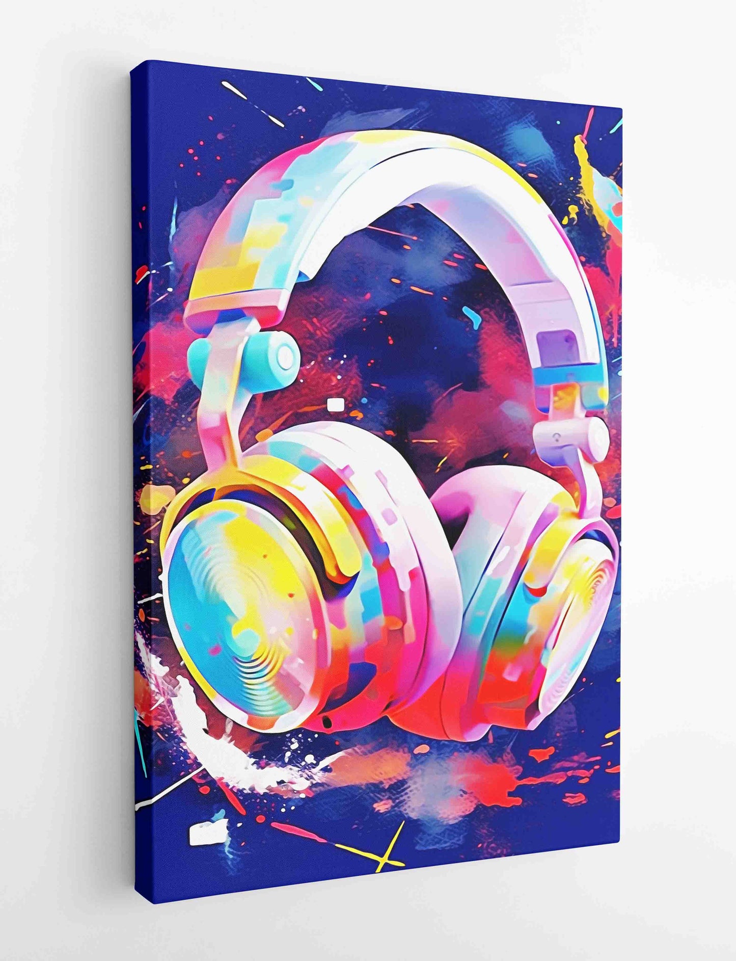 T415 Head Phones Canvas Art Prints, T-Shirts, Posters, and Mugs, Cushion Cover Expressive Collection