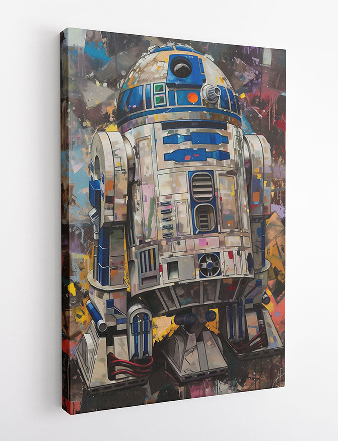 P337 R2-D2 Canvas Art Prints, T-Shirts, Posters, and Mugs, Cushion Cover