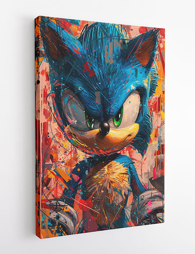 P342 sonic the hedgehog Canvas Art Prints, T-Shirts, Posters, and Mugs, Cushion Cover