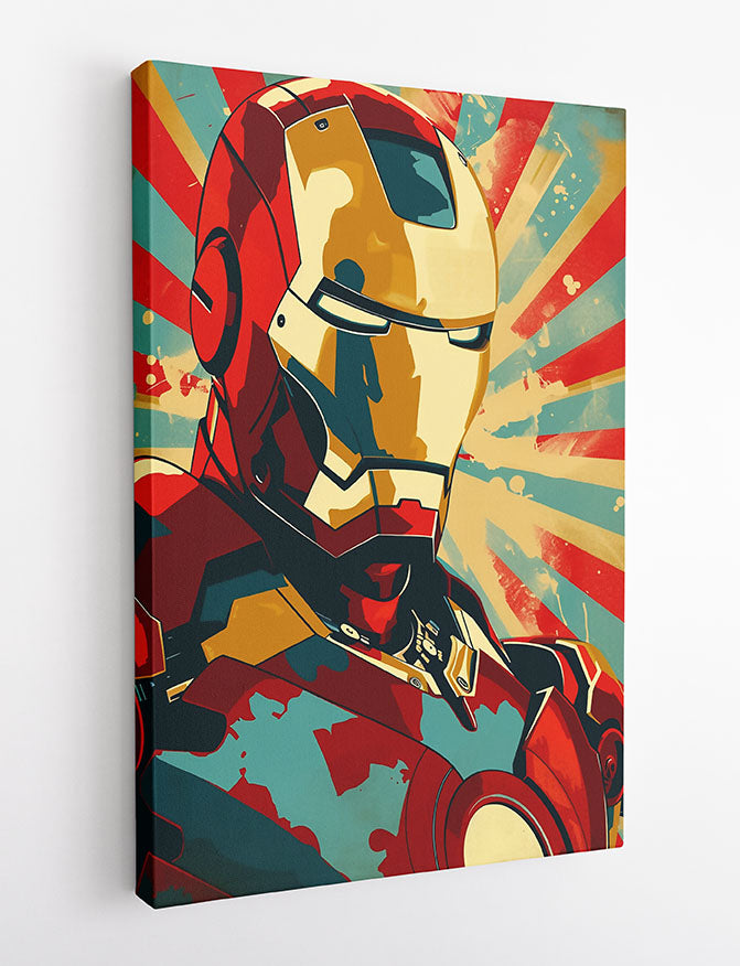 P349 Iron Man Canvas Art Prints, T-Shirts, Posters, and Mugs, Cushion Cover