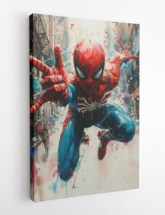 P350 Spider Man Canvas Art Prints, T-Shirts, Posters, and Mugs, Cushion Cover