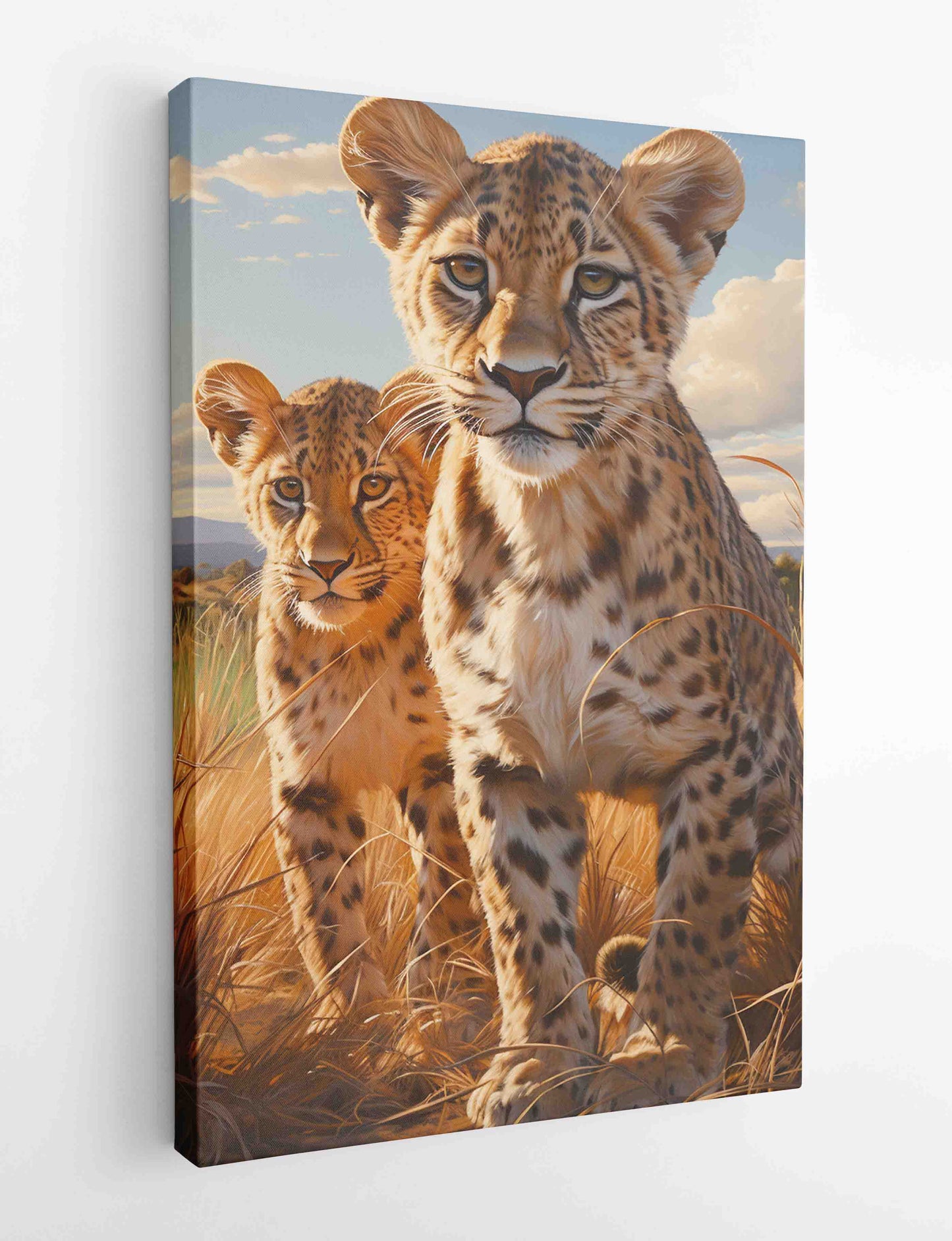 T451 Lion Cub Canvas Art Prints, T-Shirts, Posters, and Mugs, Cushion Cover Expressive Collection