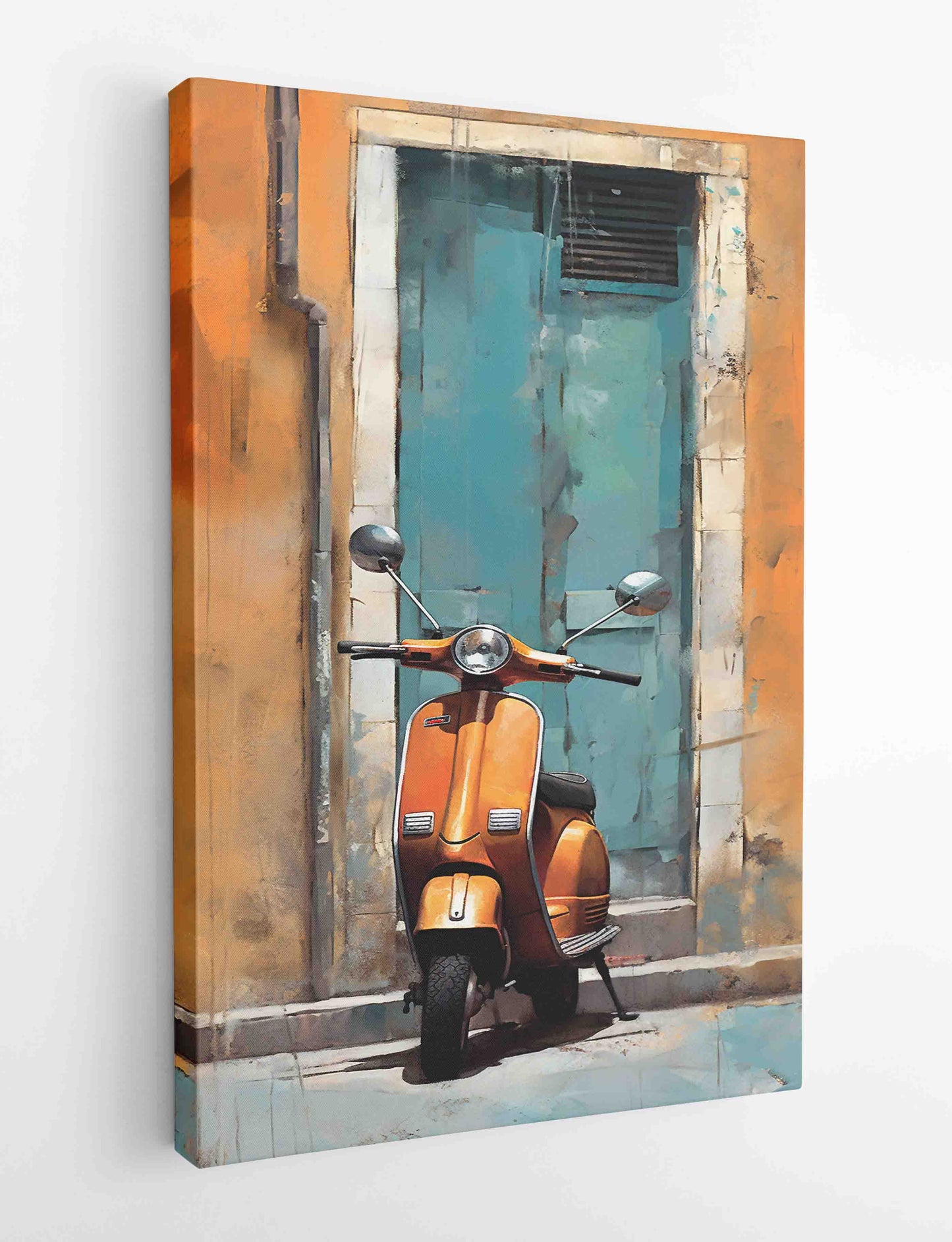 T482 Vespa Scooter Canvas Art Prints, T-Shirts, Posters, and Mugs, Cushion Cover Expressive Collection