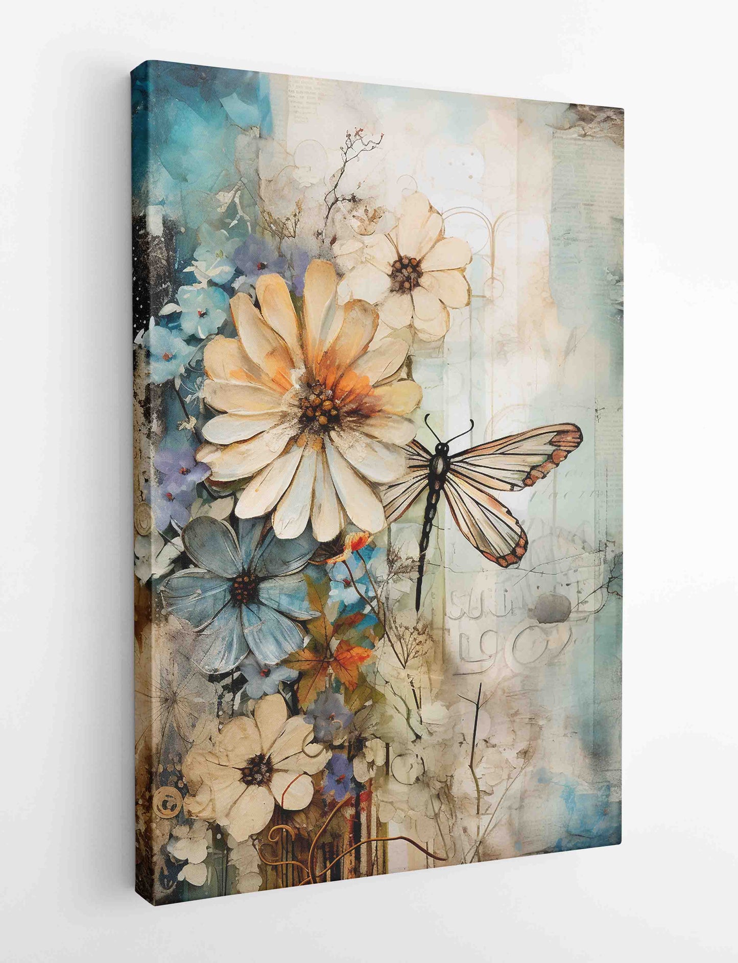 T487 Flower Canvas Art Prints, T-Shirts, Posters, and Mugs, Cushion Cover Expressive Collection