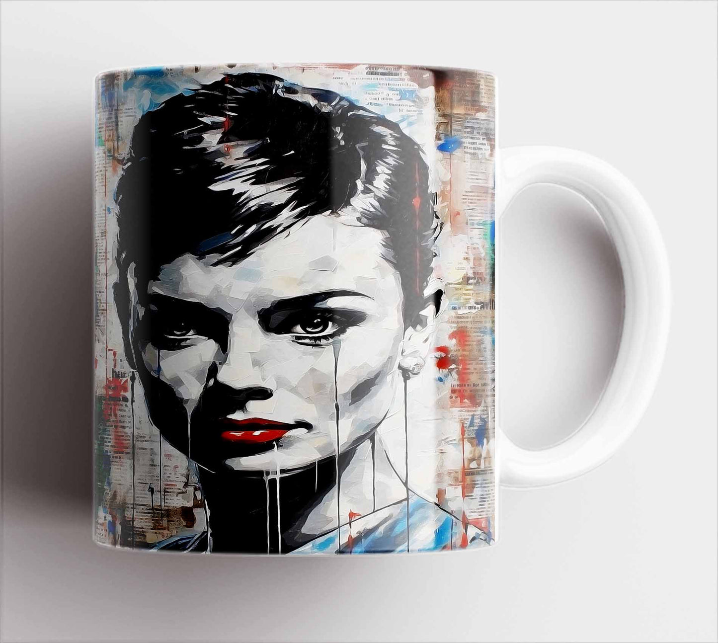 P187 Audrey Hepburn Canvas Art Prints, T-Shirts, Posters, and Mugs, Cushion Cover Expressive Collection