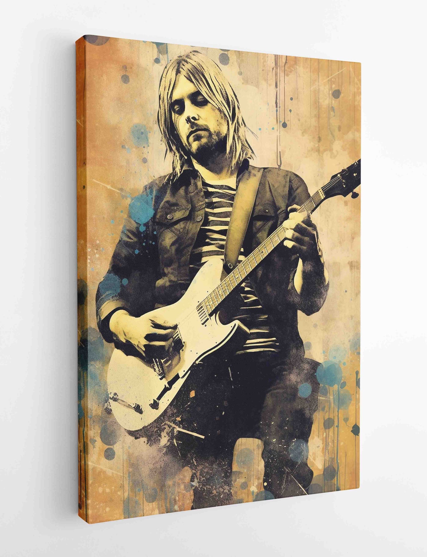 P302 Kurt Cobain Canvas Art Prints, T-Shirts, Posters, and Mugs, Cushion Cover Expressive Collection