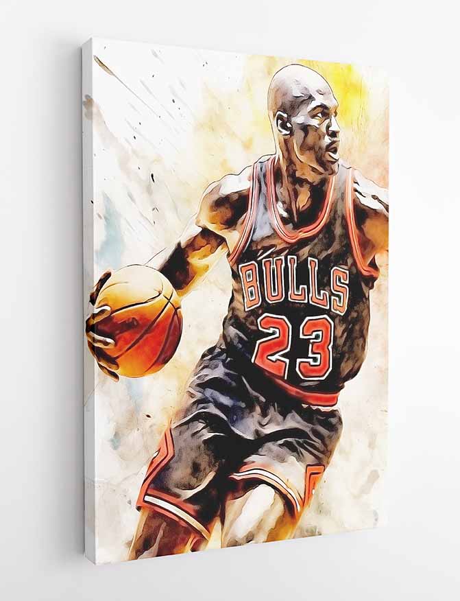 P308 Michael Jordan Canvas Art Prints, T-Shirts, Posters, and Mugs, Cushion Cover Expressive Collection