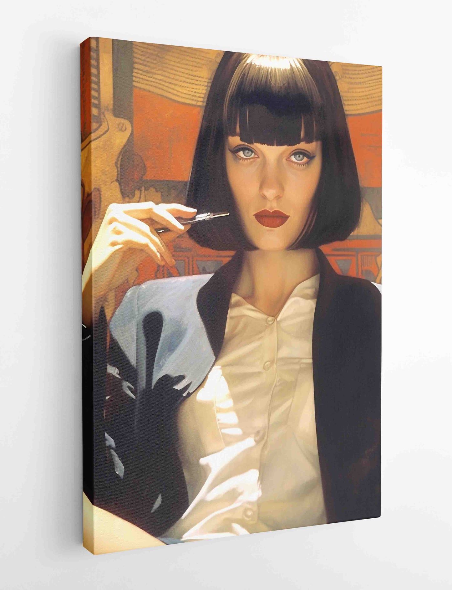 P315 Pulp Fiction Uma Thurman Canvas Art Prints, T-Shirts, Posters, and Mugs, Cushion Cover Expressive Collection