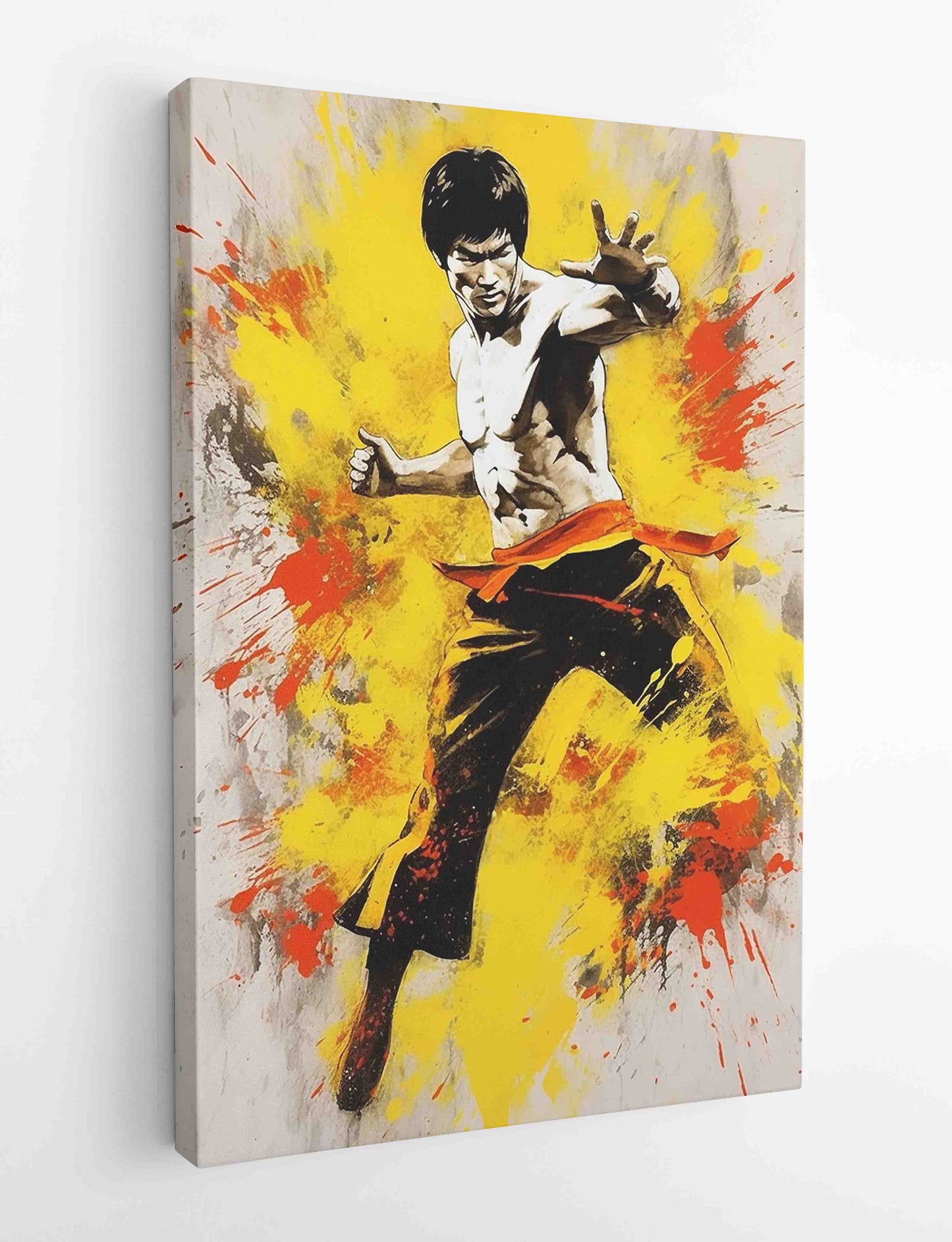 P314 Bruce LEE Canvas Art Prints, T-Shirts, Posters, and Mugs, Cushion Cover Expressive Collection