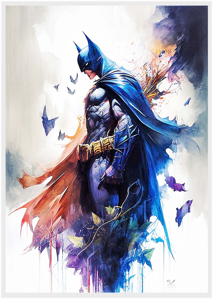 P140 Batman Canvas Art Prints, T-Shirts, Posters, and Mugs, Cushion Cover Expressive Collection