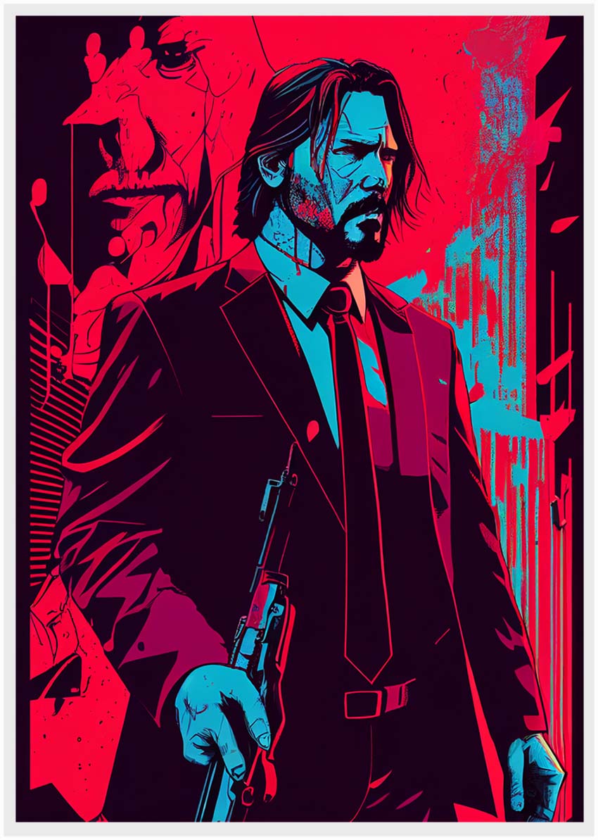 P151 John Wick Canvas, Poster, Mugs, Cushion Covers, and T-Shirts