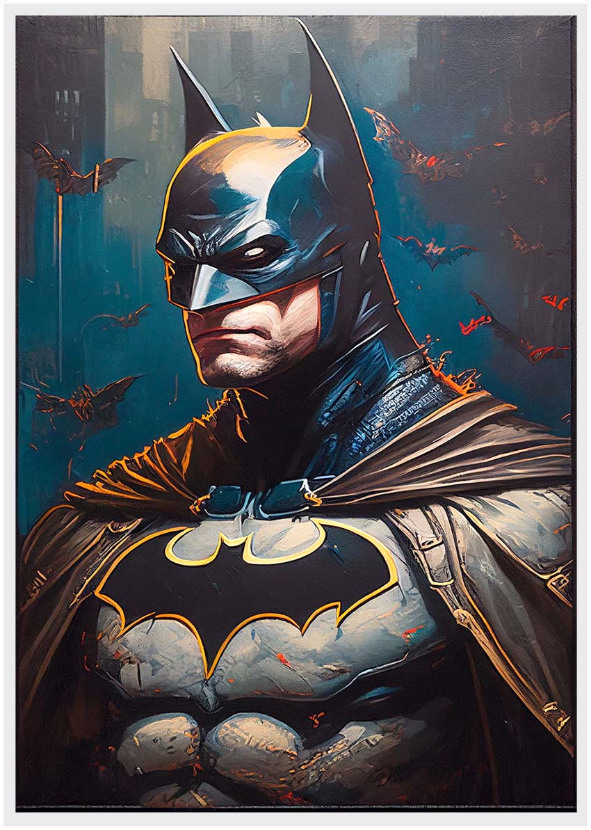 P167 Batman AI Artistry Printed Designs on Canvas, Poster, Mugs, Cushion Covers, and T-Shirts