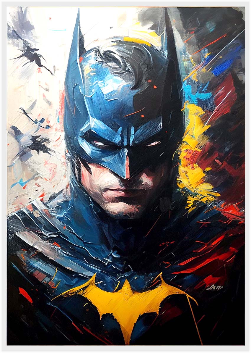 P168 Batman AI Artistry Printed Designs on Canvas, Poster, Mugs, Cushion Covers, and T-Shirts