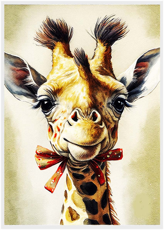 T17 Giraffe Canvas Art Prints, T-Shirts, Posters, and Mugs, Cushion Cover Expressive Collection