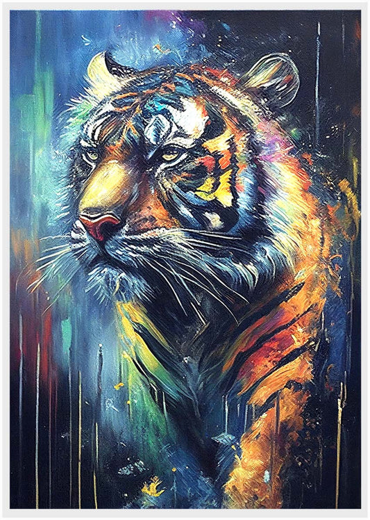 T192  Tiger Canvas Art Prints, T-Shirts, Posters, and Mugs, Cushion Cover Expressive Collection