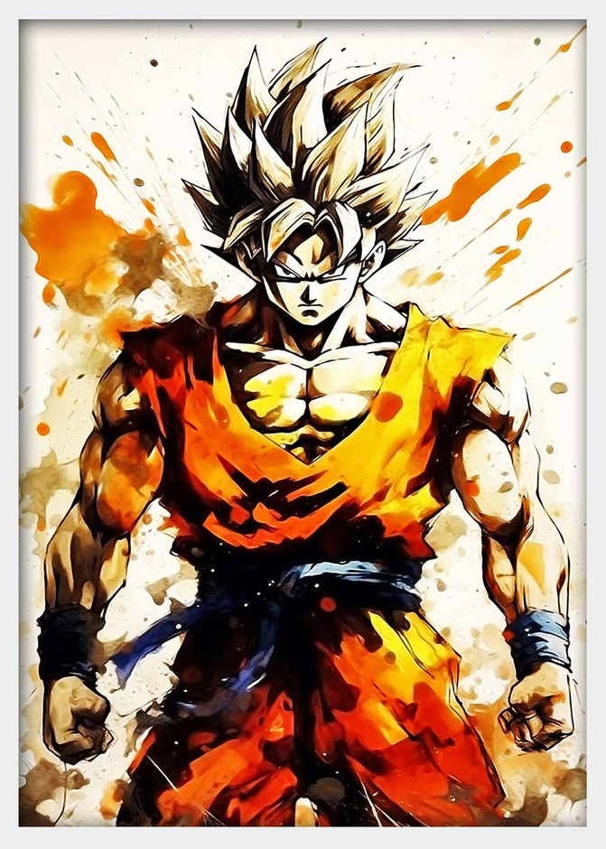 P204 Dragon Ball Goku Canvas Art Prints, T-Shirts, Posters, and Mugs, Cushion Cover Expressive Collection