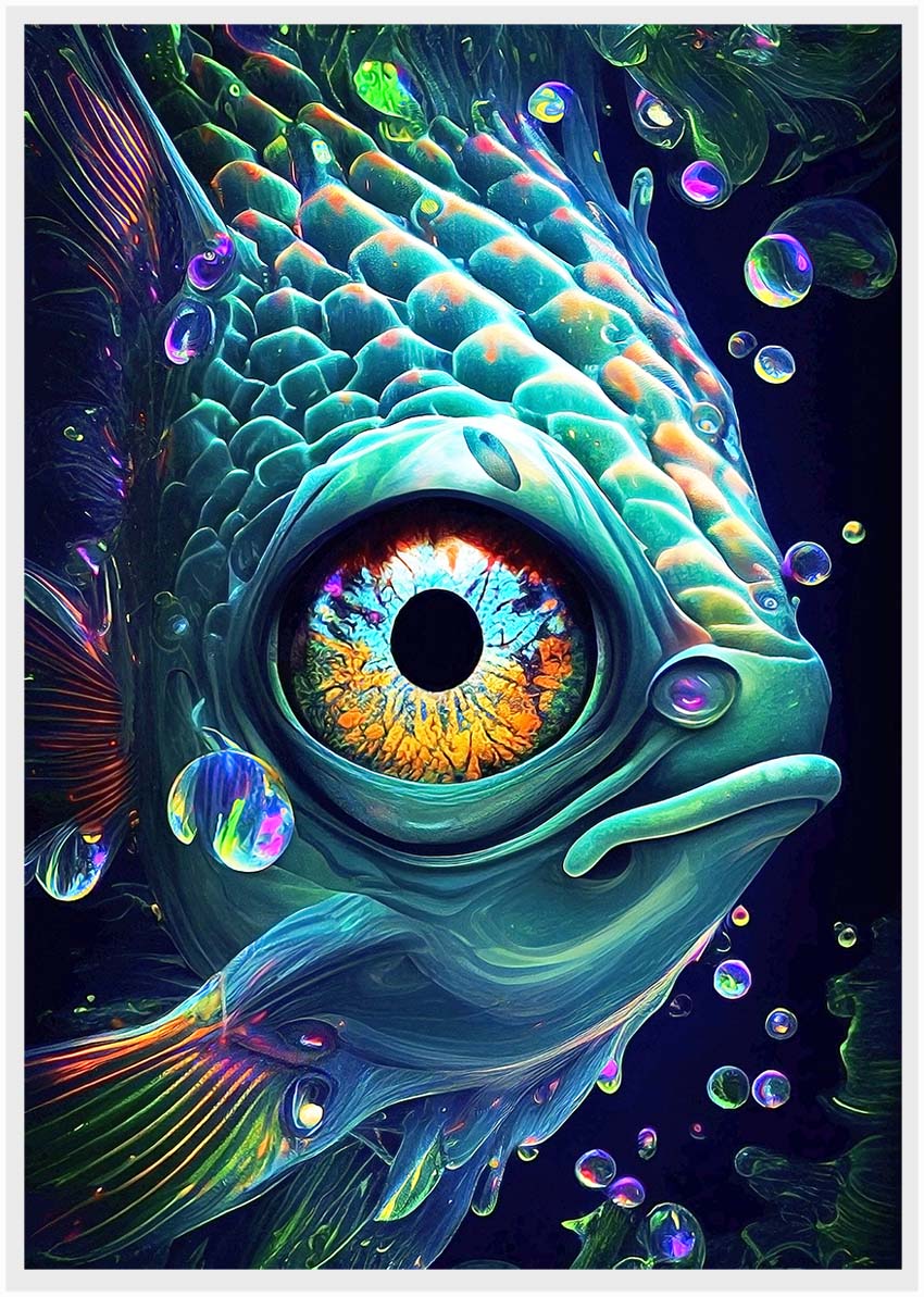 T211 Fish Canvas Art Prints, T-Shirts, Posters, and Mugs, Cushion Cover Expressive Collection