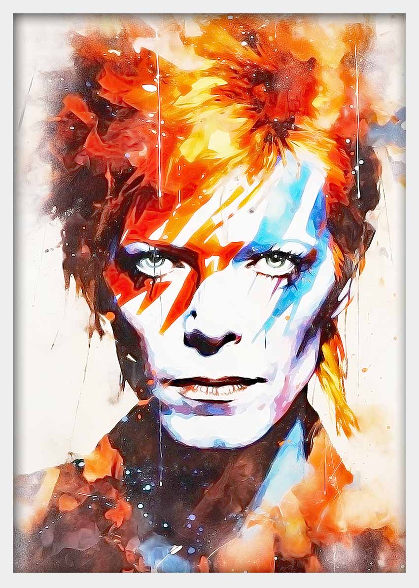 P246 David Bowie Canvas Art Prints, T-Shirts, Posters, and Mugs, Cushion Cover Expressive Collection