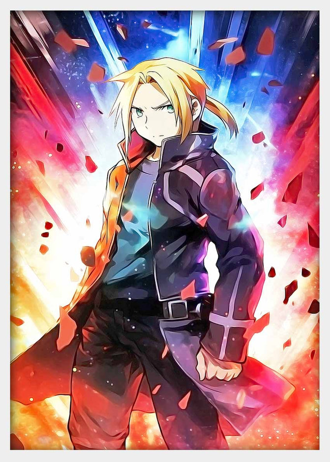 P262 Edward Elric Canvas Art Prints, T-Shirts, Posters, and Mugs, Cushion Cover Expressive Collection