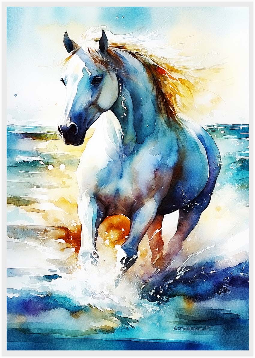 T265 Horse Canvas Art Prints, T-Shirts, Posters, and Mugs, Cushion Cover Expressive Collection