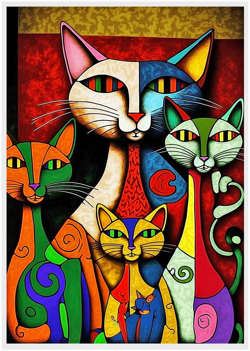 T280 Cat Canvas Art Prints, T-Shirts, Posters, and Mugs, Cushion Cover Expressive Collection