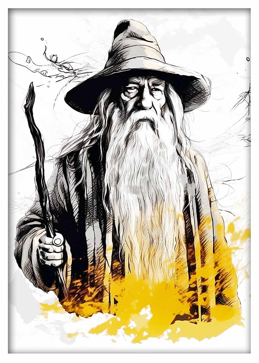 P292 Gandalf Canvas Art Prints, T-Shirts, Posters, and Mugs, Cushion Cover Expressive Collection