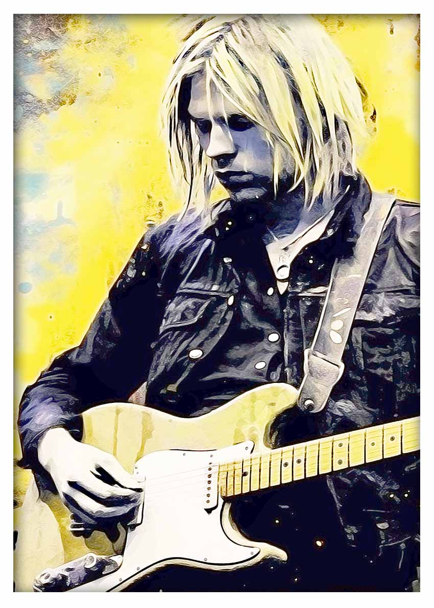 P300 Kurt Cobain Canvas Art Prints, T-Shirts, Posters, and Mugs, Cushion Cover Expressive Collection