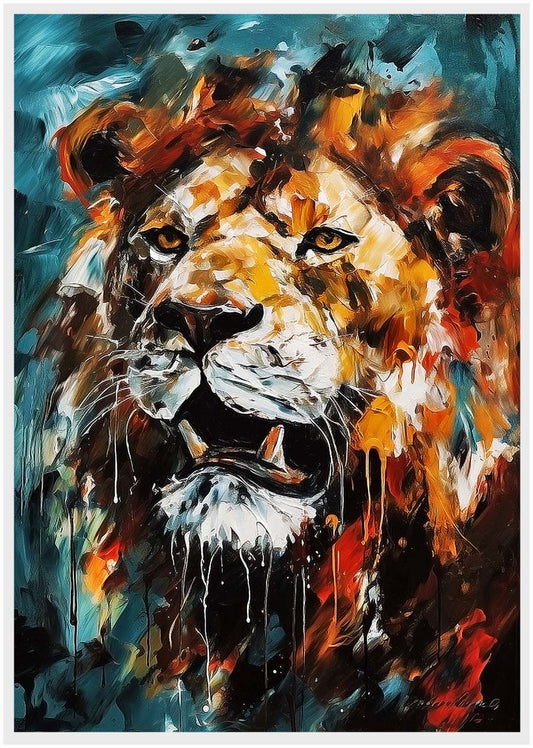 T301 Lion Canvas Art Prints, T-Shirts, Posters, and Mugs, Cushion Cover Expressive Collection